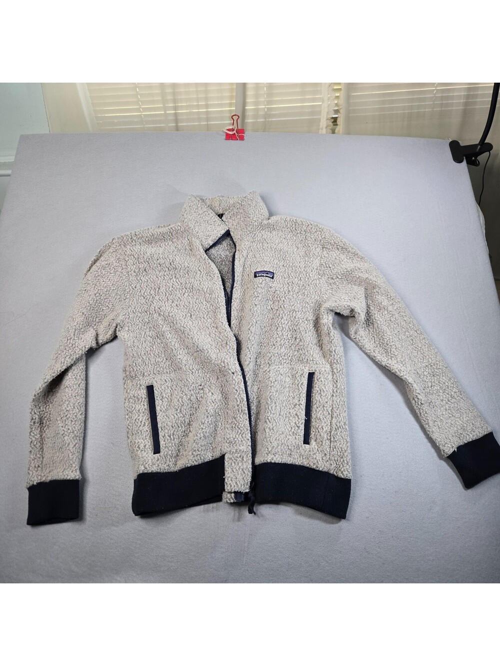 Patagonia Jacket Mens L Gray Better Sweater Knit Fleece Lined Outdoor Woolyester